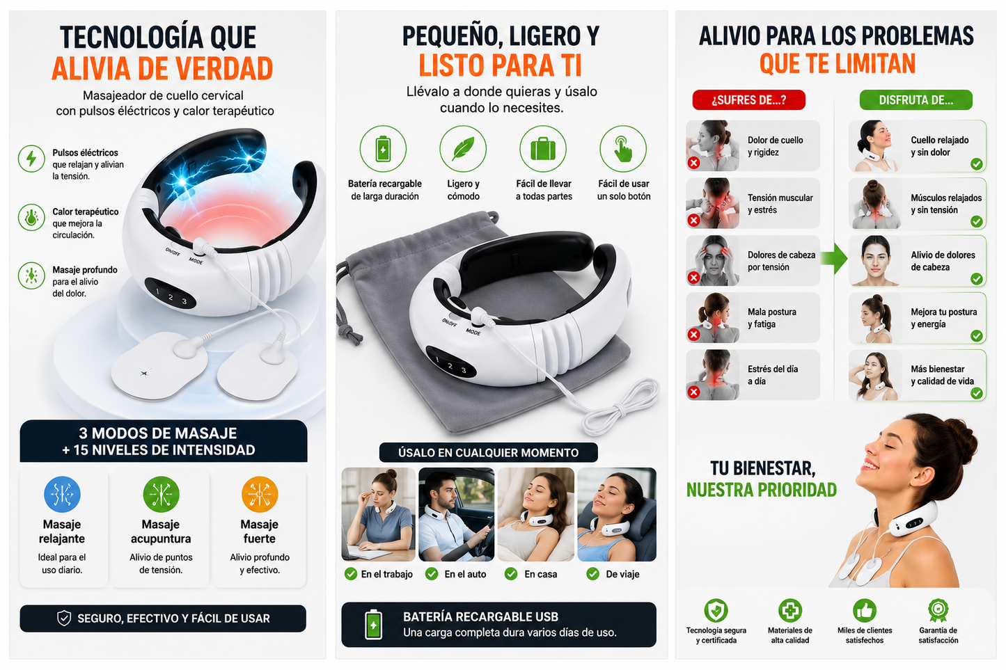 ¿Tu cuello duele todos los días? Esto se acabó hoy.