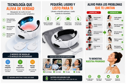 ¿Tu cuello duele todos los días? Esto se acabó hoy.