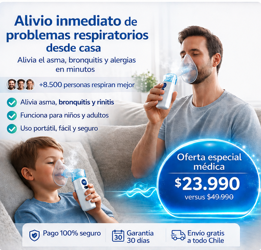 OFERTA¡¡ Nebulizador Portátíl para niños y adultos - alivio respiratorio donde lo necesites